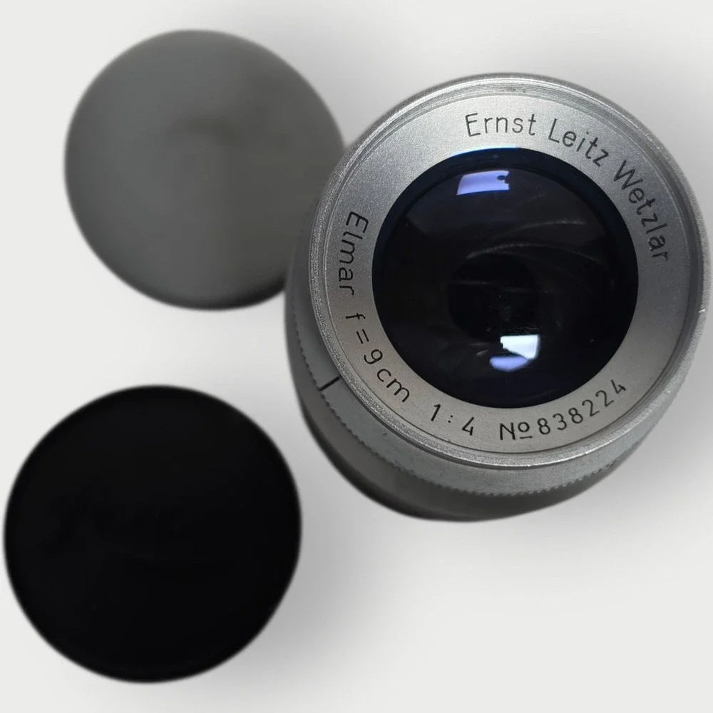 Vintage Leica Leitz Wetzlar Elmar 9cm‎ 90mm f/4 LTM Screw Mount Lens Germany